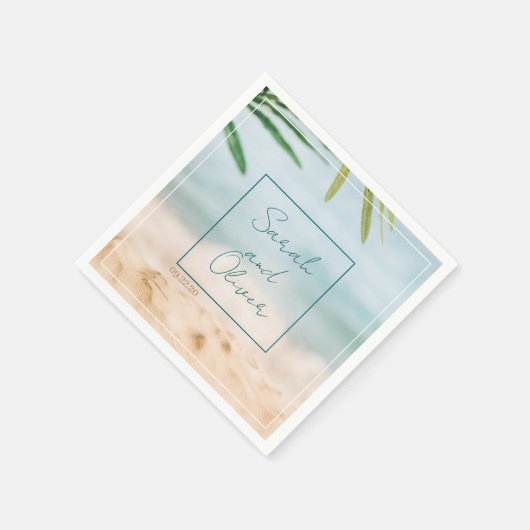 Klassische Sommerhochzeit Serviette (Ecke)