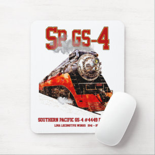Klassische Southern Pacific GS-4-Dampflokomotive Mousepad