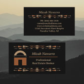 Klassische Southwestern Real Anwesen Business Card Visitenkarte