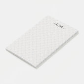 Klassische spanische Fliesen-Monogramm-Korresponde Post-it Klebezettel (angewinkelt)