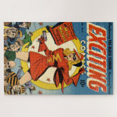 Klassische spannende Comicen mit Miss Masque Puzzle (Horizontal)