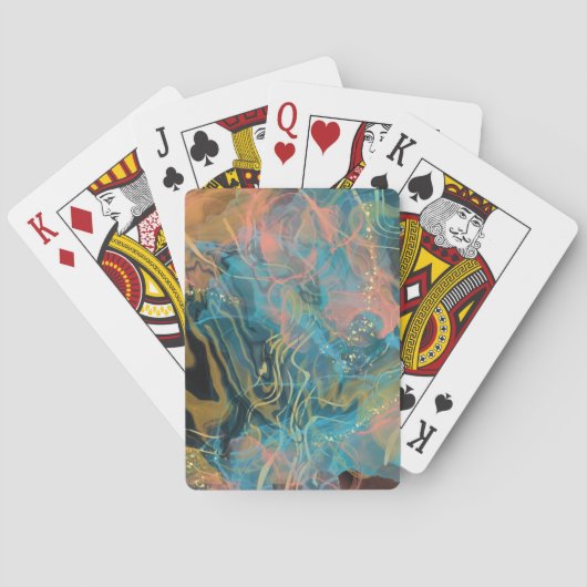 Klassische Spielkarten - abstraktes Design (Rückseite)