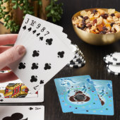 Klassische Spielkarten Blaues Pferd (In Situ)