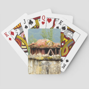 Klassische Spielkarten des antiken französischen S