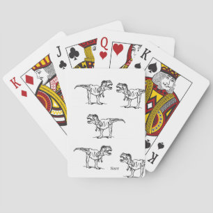 Klassische Spielkarten: Dinosaurier Spielkarten
