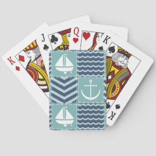 Klassische Spielkarten für Nautic Quilt