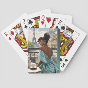 Klassische Spielkarten   Mädchen in Paris