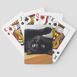 Klassische Spielkarten mit auf dem Kopf stehender