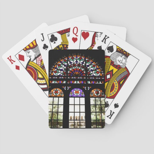 Klassische Spielkarten mit farbenfrohen gestanzten (Rückseite)