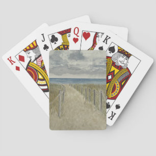 Klassische Spielkarten mit Strand-Thema