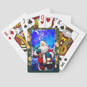 Klassische Spielkarten Roter Weihnachtsmann