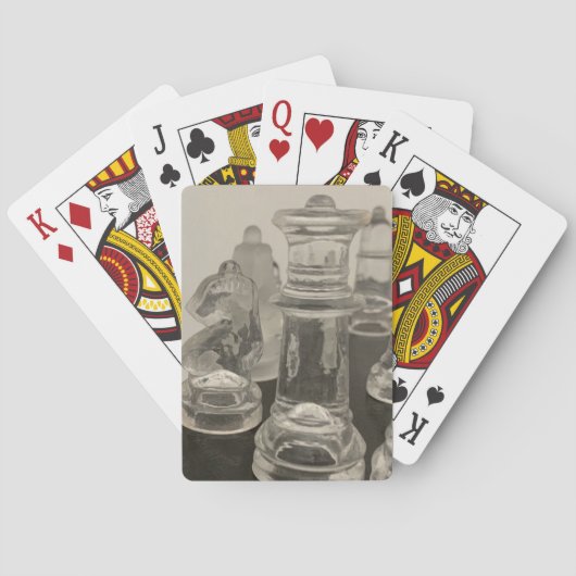 Klassische Spielkarten Schach. (Rückseite)