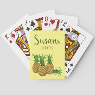 Klassische Spielkarten Tropisches Ananas-Design