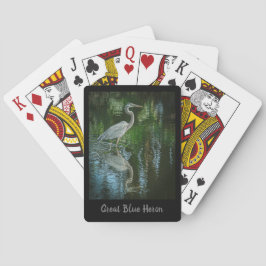 Klassische Spielkarten von "Great Blue Heron"