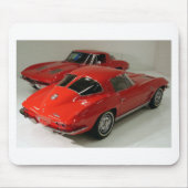 Klassische Split Window Red Corvette Mousepad (Vorne)