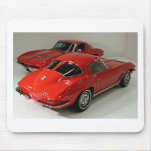 Klassische Split Window Red Corvette Mousepad