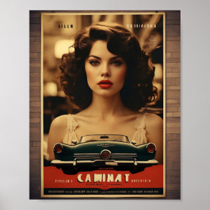 Klassische Spulen: Vintage-Kino-Eleganz Poster