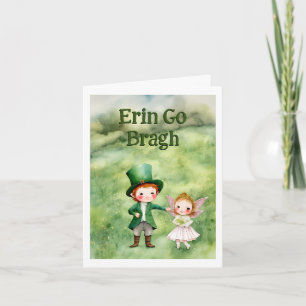 Klassische St. Patrick's Day-Karte mit Leprechaun Karte