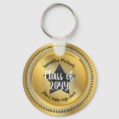 Klassische Star-Gold-Klasse 2023 Abschluss Schlüsselanhänger (Vorderseite)