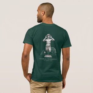 Klassische Statuen-Fußball-Feierkunst T-Shirt