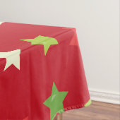 Klassische Sterne auf Red Holiday Tablecloth Tischdecke (Beispiel)