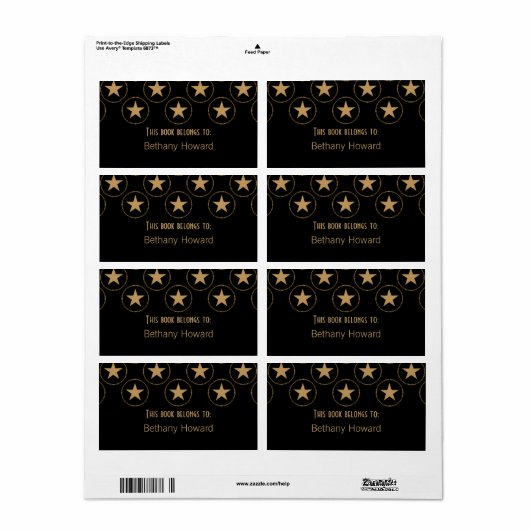 Klassische Sterne-Buchzeichen (Vorne)