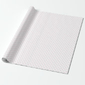 Klassische Sterne Hellrosa - Weiß Geschenkpapier (Ungerollt)