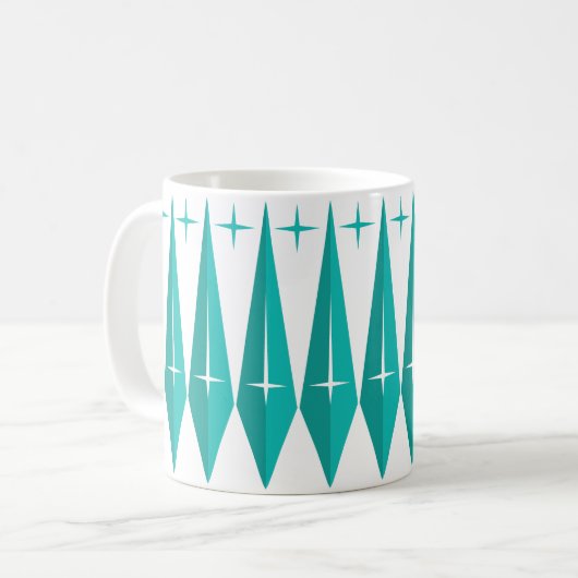 Klassische Sterne Kaffeetasse (Vorderseite Links)