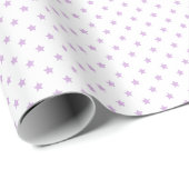 Klassische Sterne Soft Lavendel - Weiß Geschenkpapier (Rolleneckpunkt)