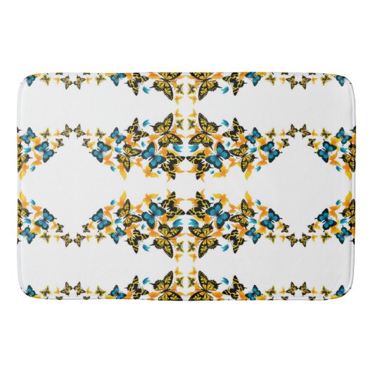 Klassische Stile Butterflies Badematte (Vorderseite)