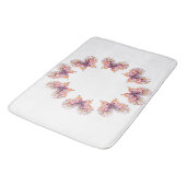 Klassische Stile Butterflies Badematte (Schrägansicht)