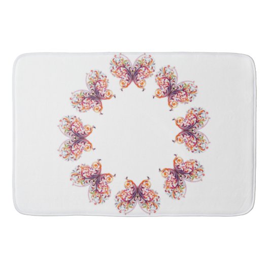 Klassische Stile Butterflies Badematte (Vorderseite)