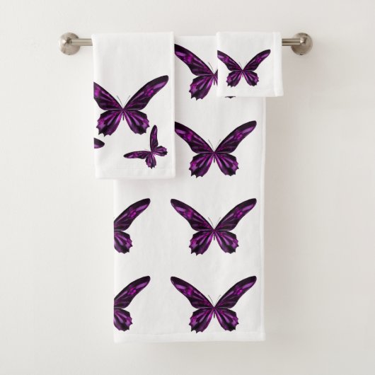 Klassische Stile Butterflies Badhandtuch Set (Insitu)