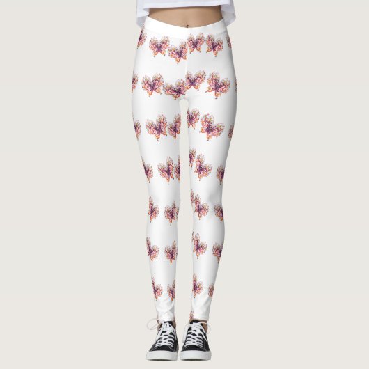 Klassische Stile Butterflies Leggings (Vorderseite)