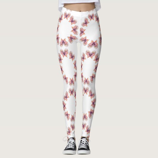 Klassische Stile Butterflies Leggings (Vorderseite)