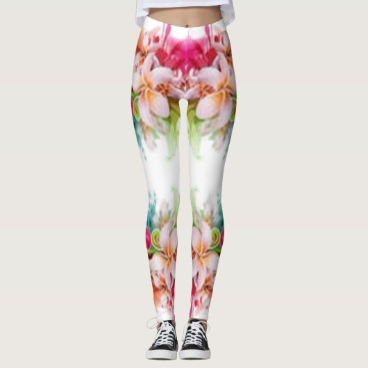 Klassische Stile Florals Leggings (Vorderseite)