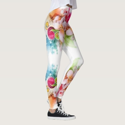Klassische Stile Florals Leggings (Rechts)