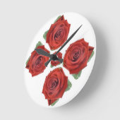 Klassische Stile Florals Runde Wanduhr (Winkel)
