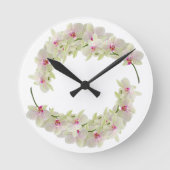 Klassische Stile Florals Runde Wanduhr (Vorderseite)