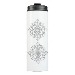Klassische Stile Florals Thermosbecher