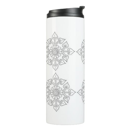 Klassische Stile Florals Thermosbecher (Nach links gedreht)