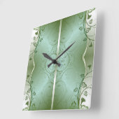 Klassische Stile Scrollwork-Wall-Uhr Quadratische Wanduhr (Winkel)