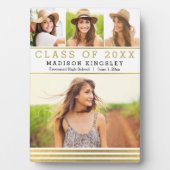 Klassische Streifen Abschluss Plaque Fotoplatte (Vorderseite)