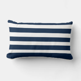 Klassische Streifen Navy und White Throw Kissen