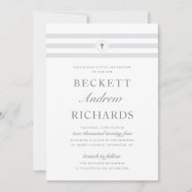 Klassische Stripe religiöse Taufe