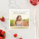 Klassische Stripes Graduation Party Napkin Serviette (Beispiel)