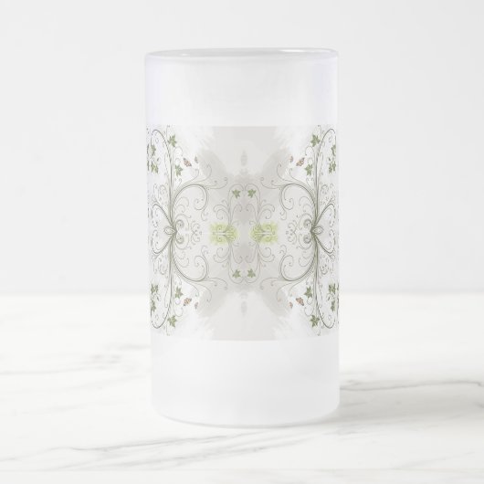 Klassische Styles Scrollworks Mattglas Bierglas (Mittel)