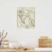 Klassische Südasiatische Karte Poster (Küche)