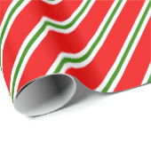 Klassische Süßigkeits-gestreiftes Geschenkpapier (Rolleneckpunkt)