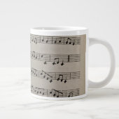 Klassische Symphonie-Musiknoten Jumbo-Tasse (Rechts)